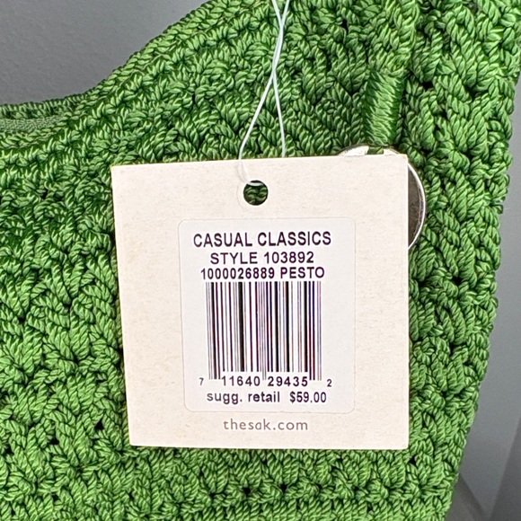 The Sak Olive Crochet Hobo Shoulder Bag NWT - Picture 11 of 11